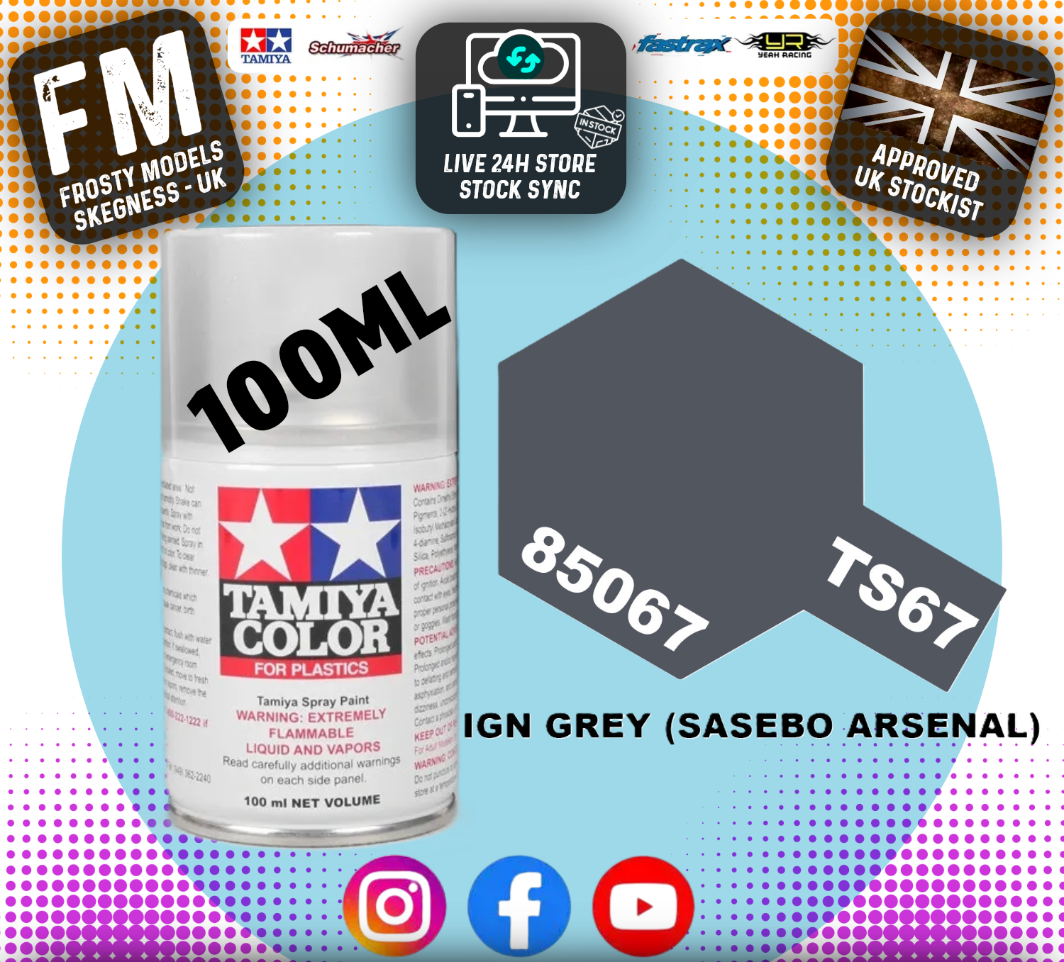 TAMIYA - TS SPRAY PAINT - Ts67 Un Gray (Sasebo)
