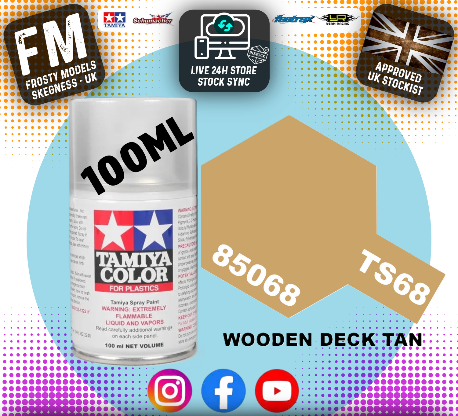 TAMIYA - TS SPRAY PAINT - Ts68 Wooden Deck Tan