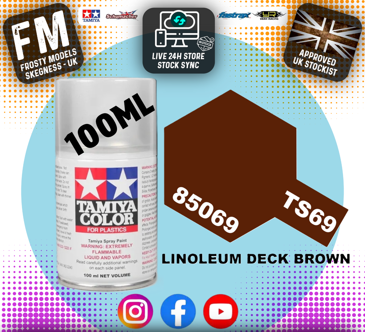 TAMIYA - TS SPRAY PAINT - Ts69 Linoleum Deck Brown