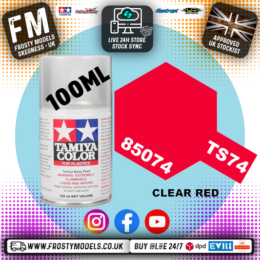 TAMIYA - TS SPRAY PAINT - Ts-74 Clear Red
