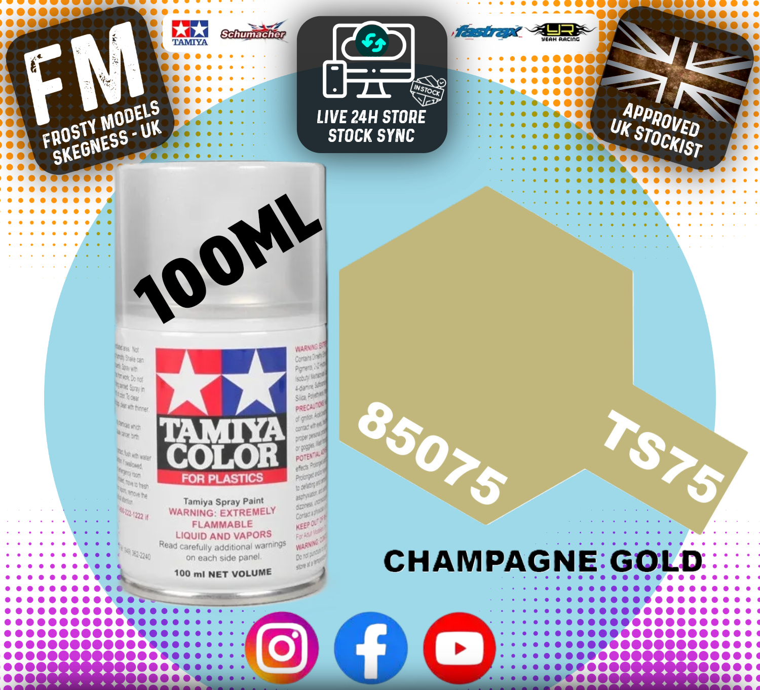 TAMIYA - TS SPRAY PAINT - Ts75 Champagne Gold