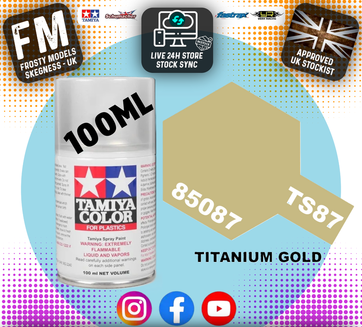 TAMIYA - TS SPRAY PAINT - Ts87 Titanium Gold