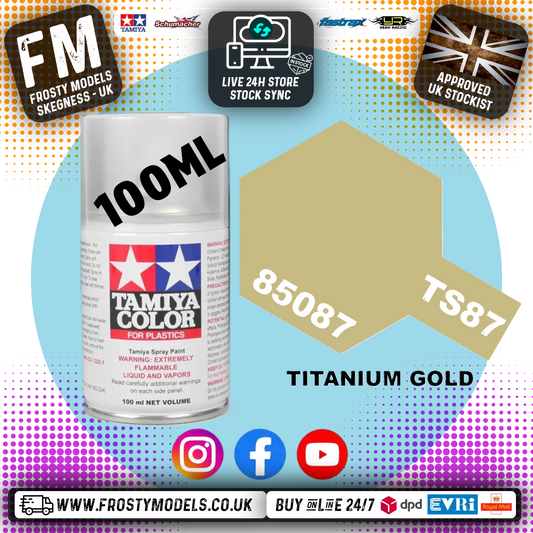 TAMIYA - TS SPRAY PAINT - Ts-87 Titanium Gold