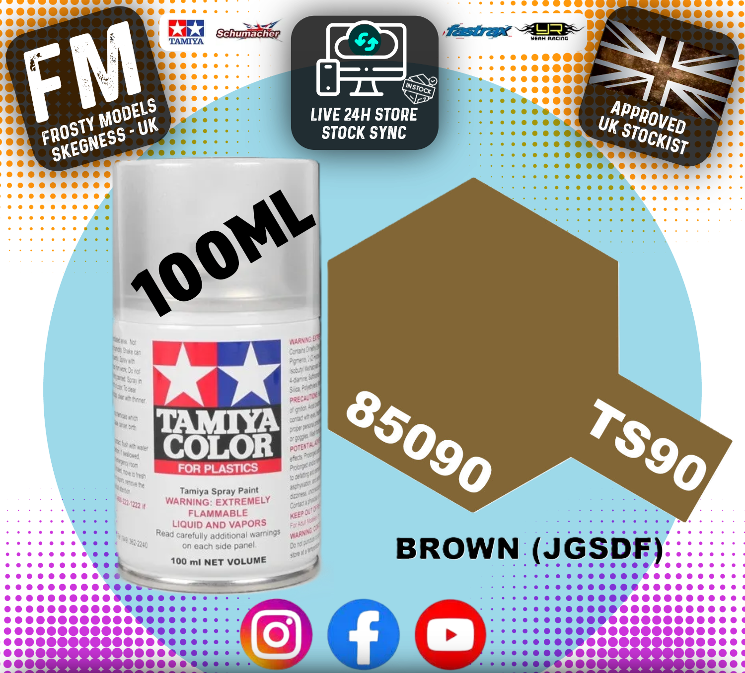 TAMIYA - TS SPRAY PAINT - TS90 Brown (JGSDF)