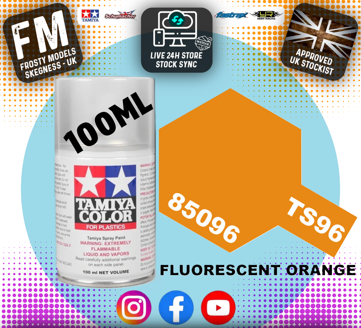 TAMIYA - TS SPRAY PAINT - Ts96 Fluorescent Orange