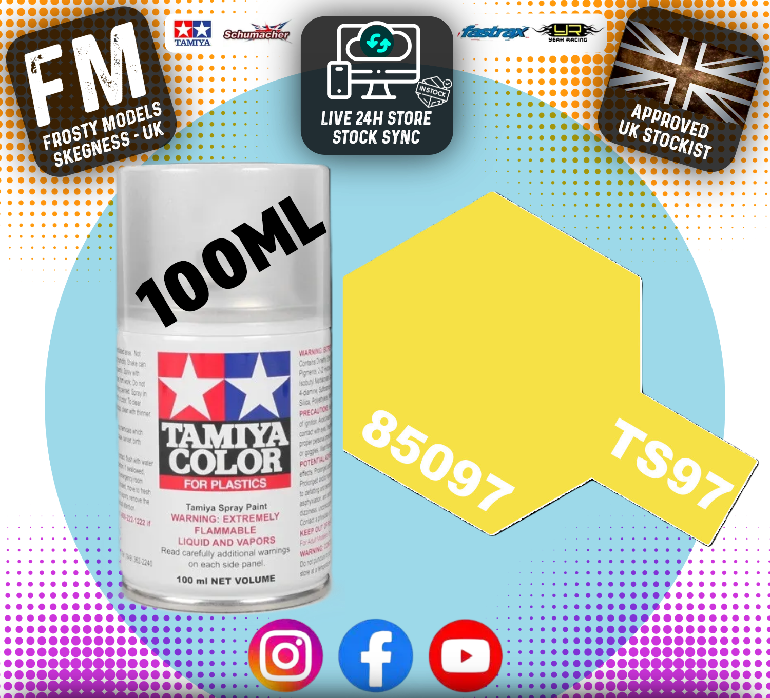 TAMIYA - TS SPRAY PAINT - Ts97 Pearl Yellow