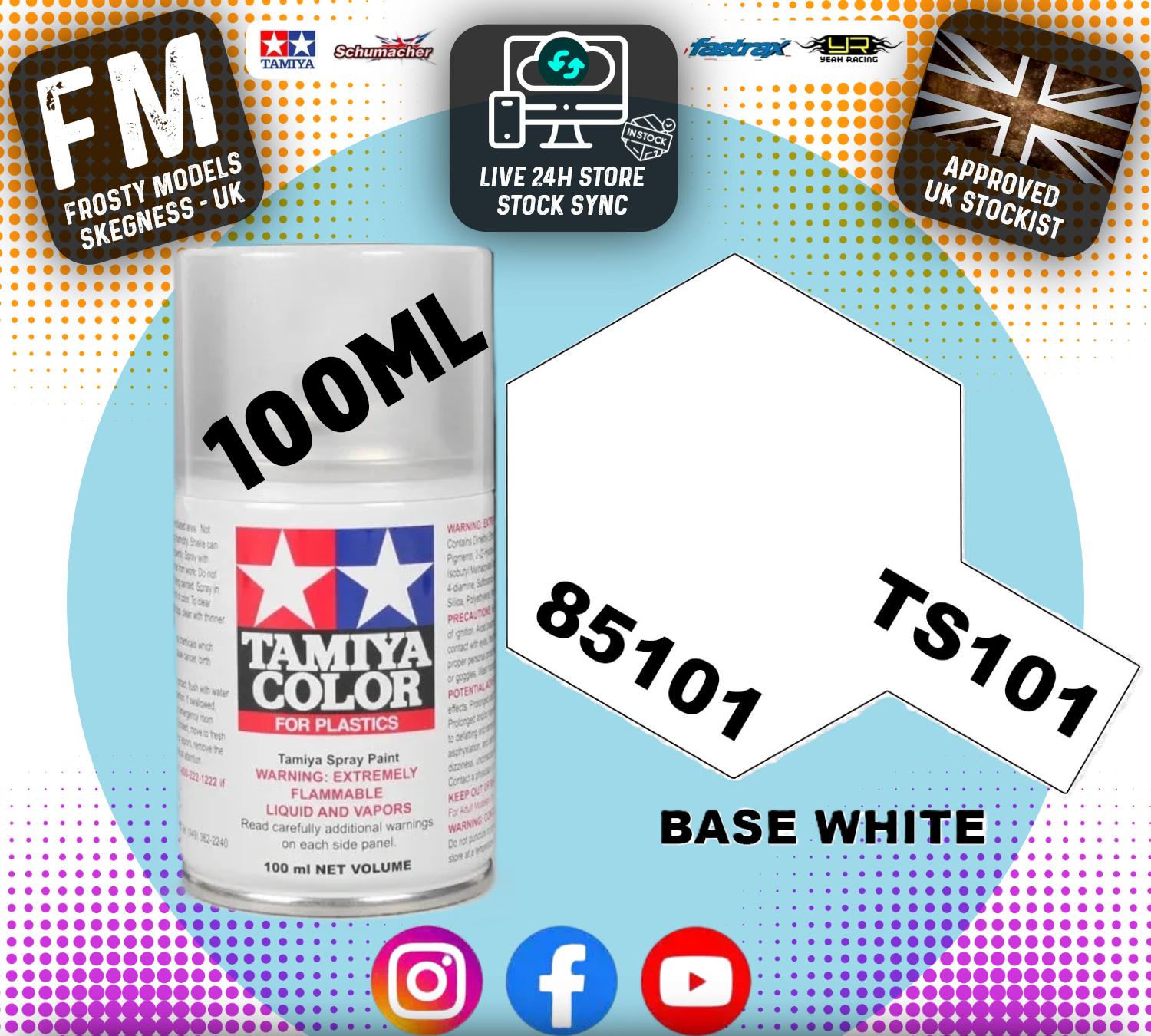 TAMIYA - TS SPRAY PAINT - Ts101 Base White