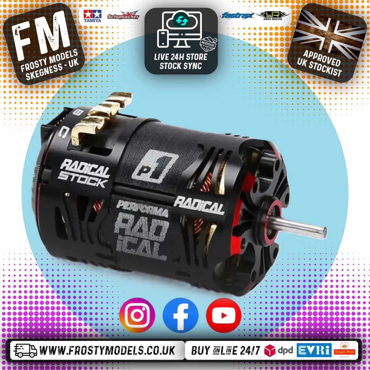 Performa - P1 RADICAL 540 STOCK SPEC V2 MOTOR - QUALIFIED - 21.5T - PA-9414