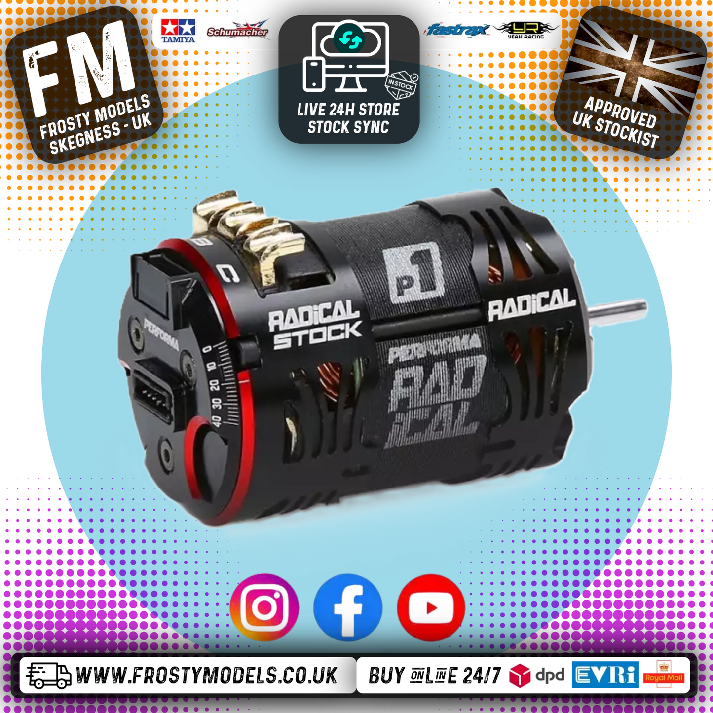 Performa - P1 RADICAL 540 STOCK SPEC V2 MOTOR - QUALIFIED - 21.5T - PA-9414