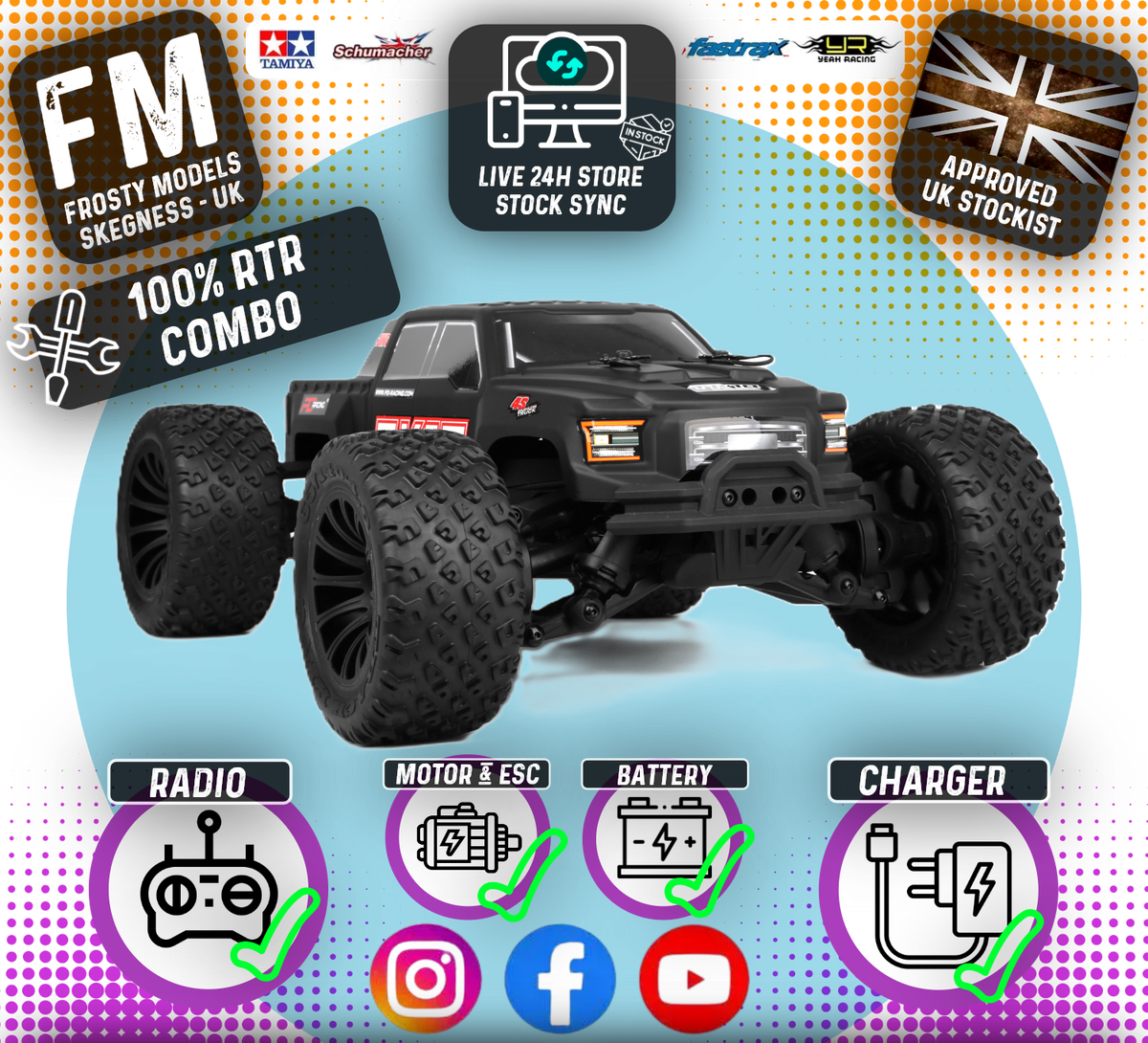Starter Bundle Set - PD Racing Brushless (4S) TK10 RTR - With 4000mah 3S Lipo & Standard 3A 2-4S Charger