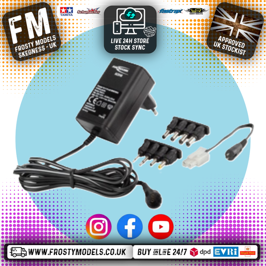 Ansmann - Radio Battery Charger for 4-8 cells NiMH/NiCd battery packs (4.8V-9.6V) adaptors included