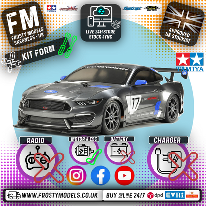 TAMIYA 58664 - Ford Mustang GT4 (TT02) 4WD 1/10 TOURING CAR (INC'S ESC & MOTOR ONLY)