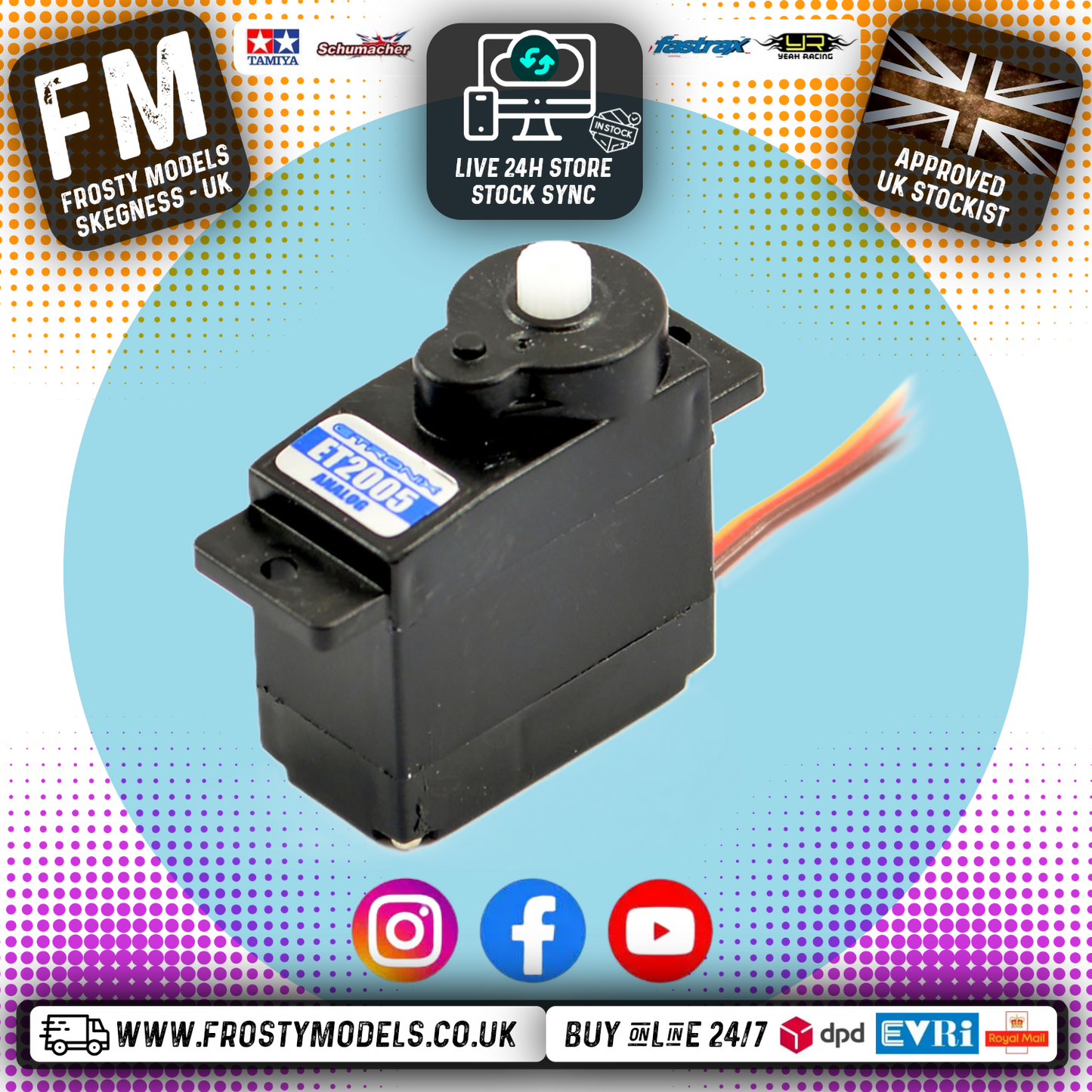 ETRONIX - 9G 1.9KG/0.07S MICRO SERVO - For 1/24 Rock Crawlers - ET2005