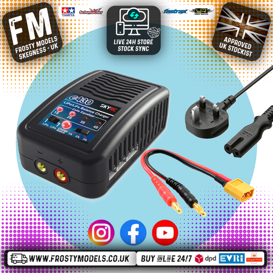 SKY RC - E430 LIPO / LIFE AUTO CHARGER AC 3Amps 30W (2S - 3S - 4S Charger) SK-100107-04