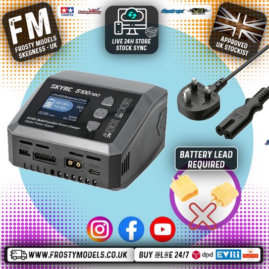 SKY RC - S100 NEO AC/DC 12A 1-6S LiPo/LiHV/LiFe/LiIon/NiMh BATTERY CHARGER FAST - SK-100202