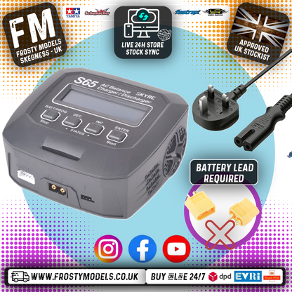 SKY RC - S65 BATTERY CHARGER AC 65W 6A 2-4S LiPo/LiFe/LiIon/LiHV & NiMH/NiCd - SK-100152-04