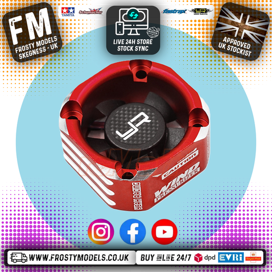 Yeah Racing - RC ALLOY 8.4V MAX Case 30mm Booster Cooling Fan RED - YA-0576RD
