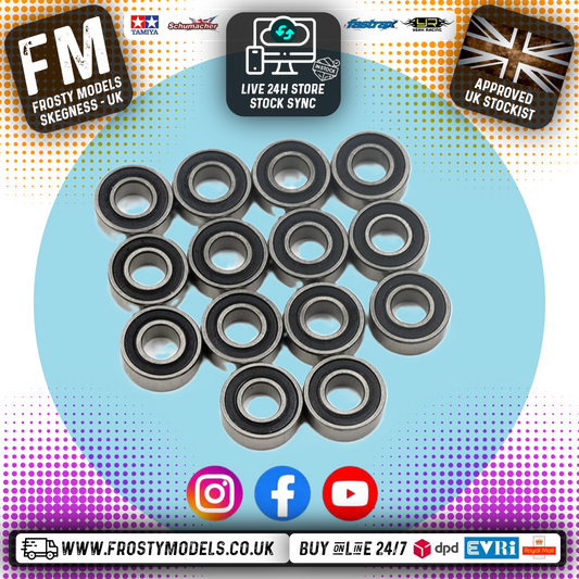 Yeah Racing - Steel Bearings (14pcs) Tamiya DT02 ASTUTE / RACING FIGHTER DT03 - YBS-0047