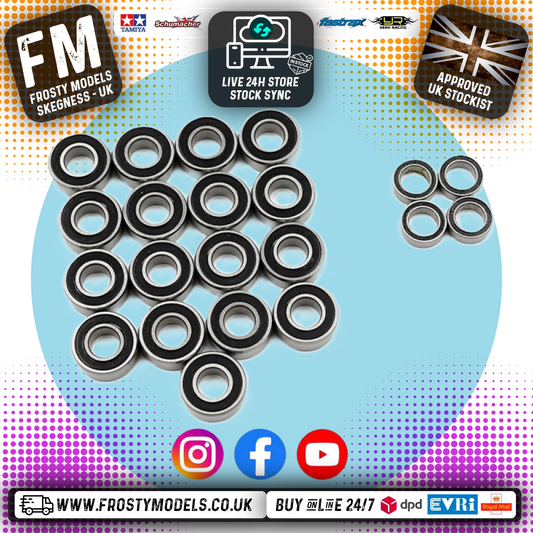 YEAH RACING - Steel Bearings (21pcs) Tamiya Fire Dragon & Thunder Dragon - YBS-0066