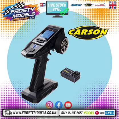 Carson - FS 4K Reflex Wheel Pro 4ch - 2.4GHz LCD Radio & Receiver - Digital Proportional Dual Rates - C500119