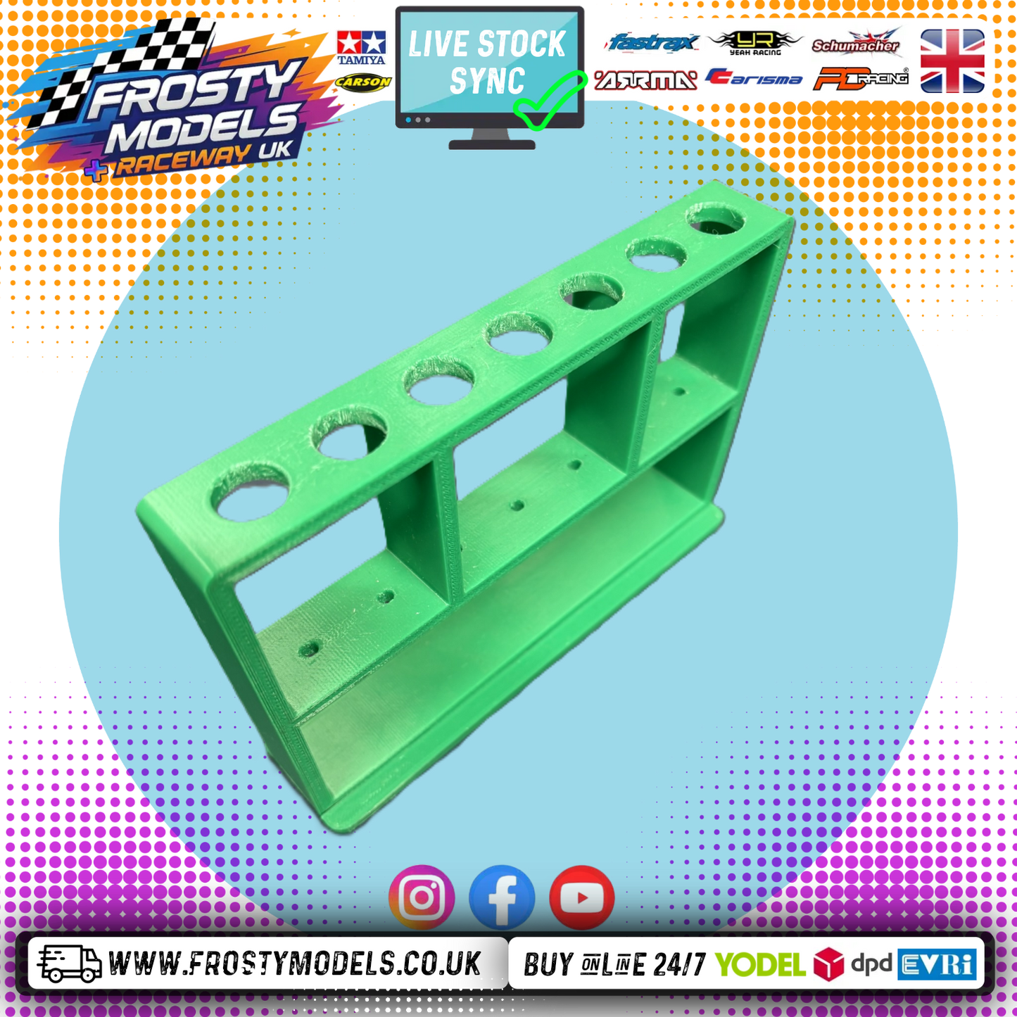 Frosty Models - Tool Stand (For Allen Drivers) - Plastic - Green