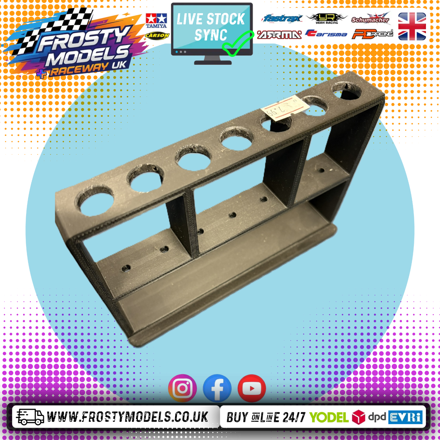 Frosty Models - Tool Stand (For Allen Drivers) - Plastic - Black
