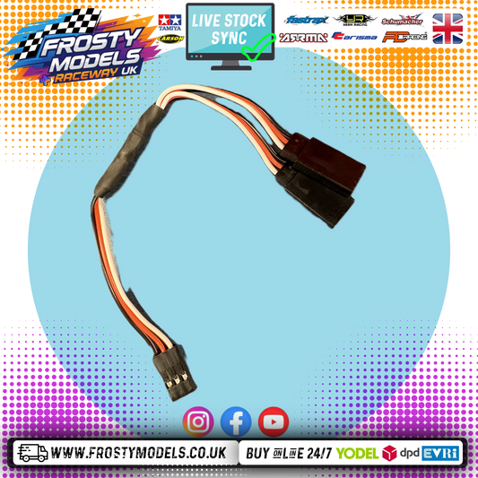 Frosty Models - Servo Y Lead (Splitter) Use to add extra feed to fan, transponders or servos