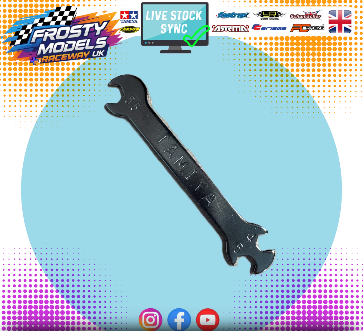 TAMIYA - Tie-Rod / Nut Adjustment Fat Wrench 4mm, 5mm, 5.5mm - Steel