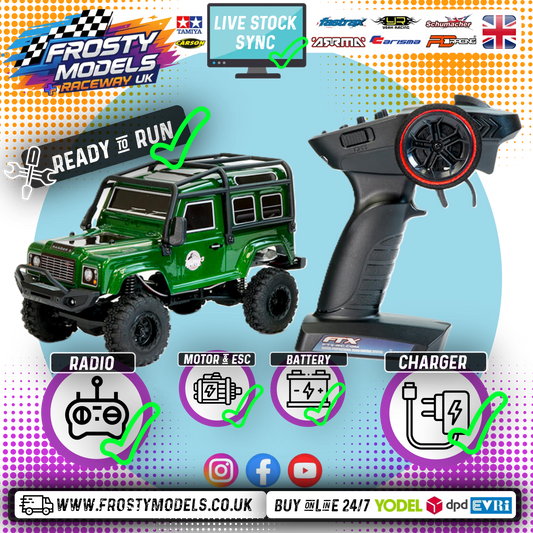 FTX - OUTBACK MINI (1:24TH SCALE) 3.0 RANGER - READY-TO-RUN W/PARTS - GREEN - FTX5503G