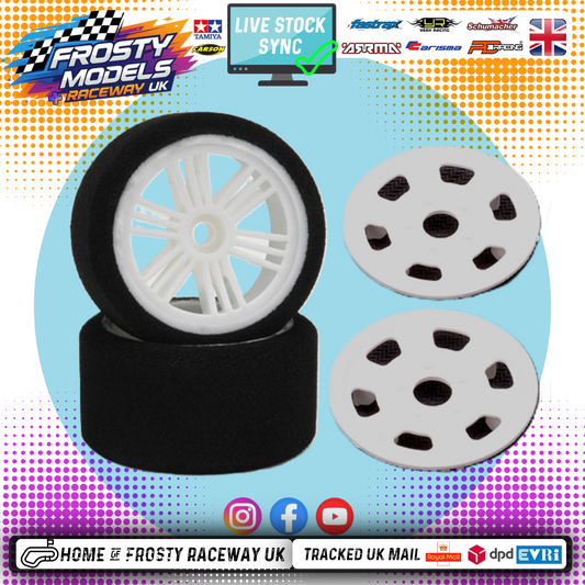 CONTACT RC - 1/12 Oval/Mini Front 50Sh, 46mm diameter - JM50FB (1pair) Wheel & Tyre Set Pre-Glued