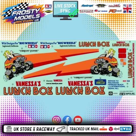 Tamiya - Lunch Box Body Stickers - for 58347 - Item Number 9495470