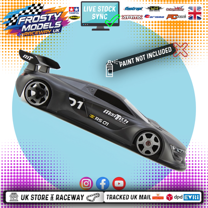 Montech - RS01 GT12 (1/12th Scale) Body - Standard Thickness (Fits Schumacher Atom and others - Not GT12 Mini)