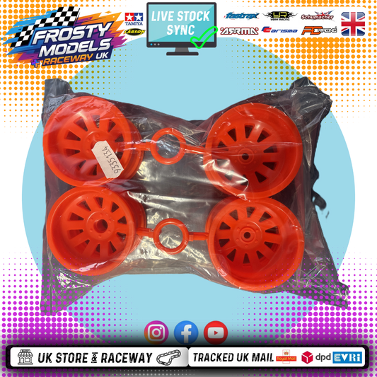 Tamiya 9335134 - RC WHEEL BAG: 58122 For Blitzer Beetle (4pcs - Front & Rear - Orange)