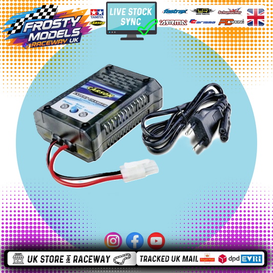 Carson - Expert RC Battery Charger for Tamiya Plug NiMH Batteries 2Amp (2pin - Need UK 3-pin converter) C606099