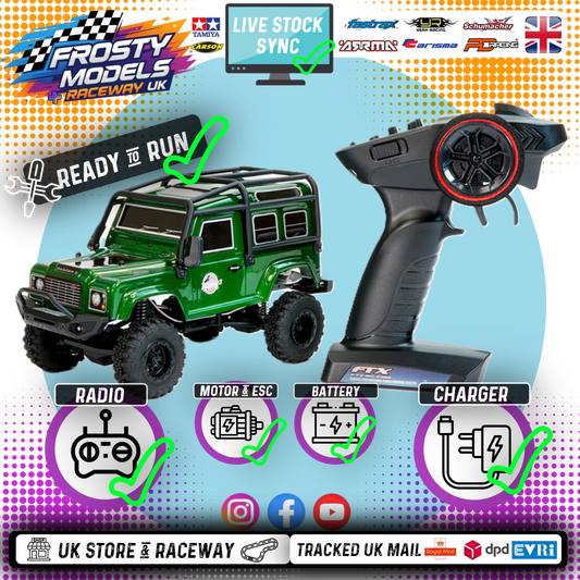 FTX - OUTBACK MINI (1:24TH SCALE) 3.0 RANGER - READY-TO-RUN W/PARTS - GREEN - FTX5503G