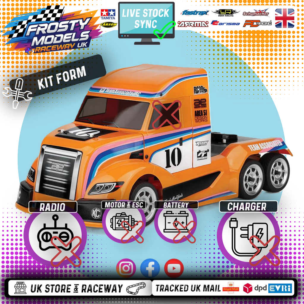 TEAM ASSOCIATED - RC10 6X6 AMERICAN CUSTOM SEMITRUCK KIT (Like Euro Truck - Same Size)