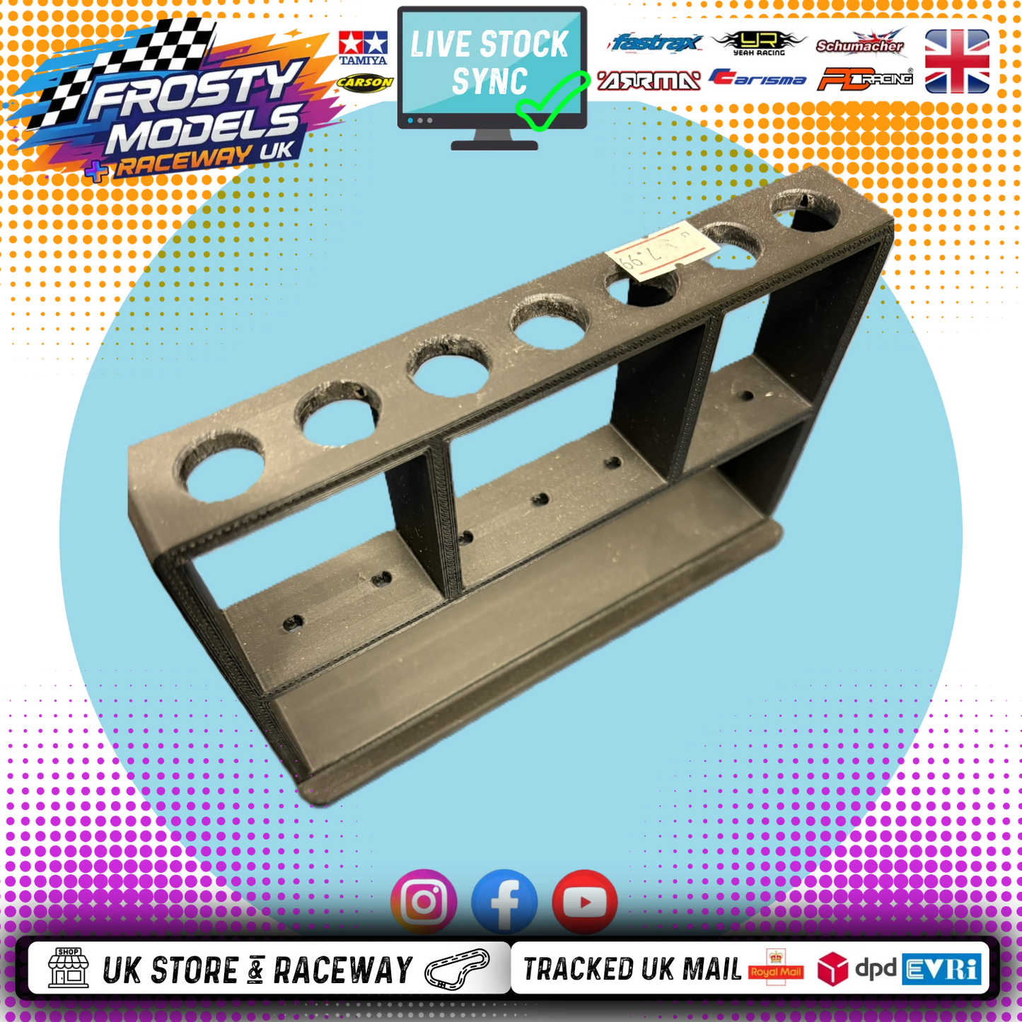 Frosty Models - Tool Stand (For Allen Drivers) - Plastic - Black