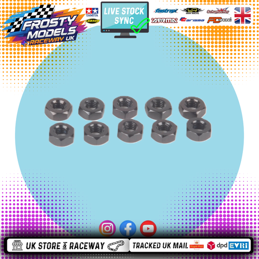 Frosty Models - M3 Nuts (12pcs) Silver - Machine Nut