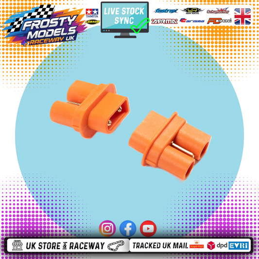 Spectrum - One-Piece Battery Adapter: IC2 Device / IC3 Battery Plug (2) O-SPMXCA532 (For Arrma Grom)