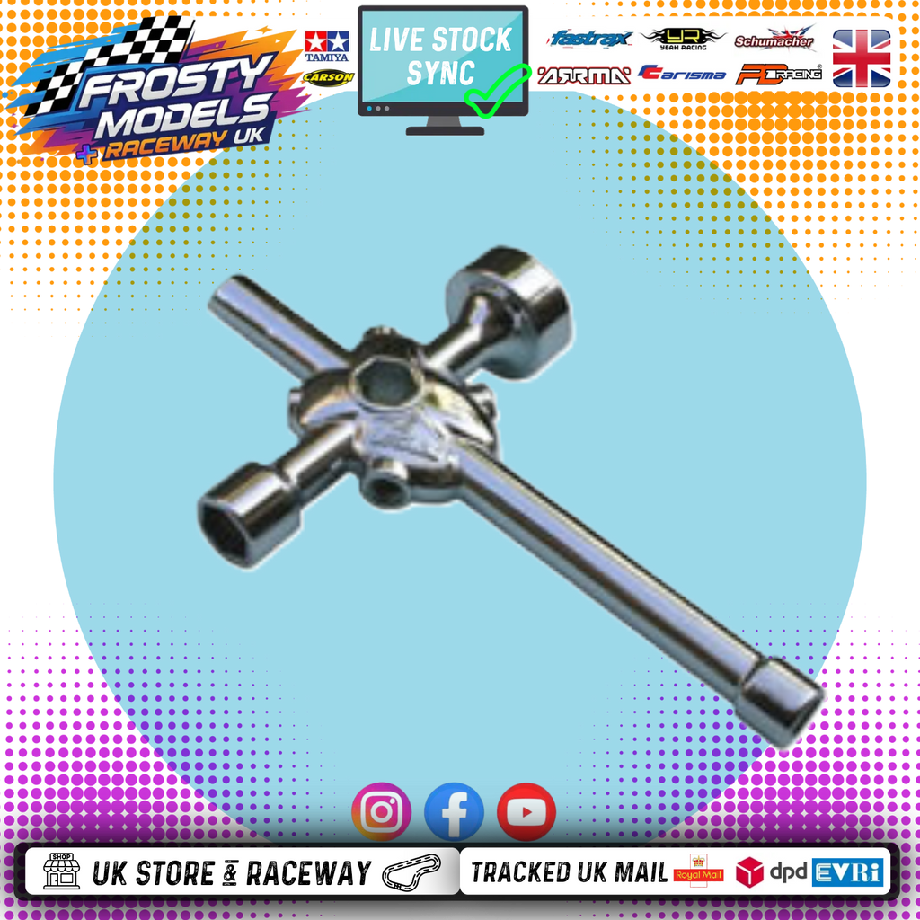PROLUX - 4-WAY WRENCH Spanner (Glow Plug, Wheel Nuts) - TYPE (7/8/10/17MM)