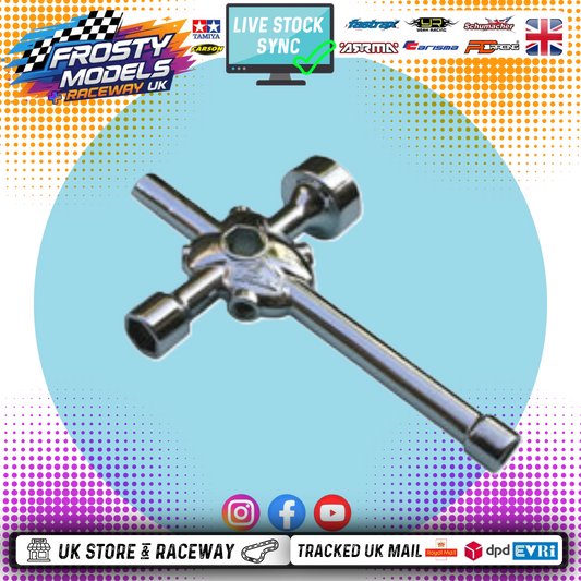 PROLUX - 4-WAY WRENCH Spanner (Glow Plug, Wheel Nuts) - TYPE (7/8/10/17MM)