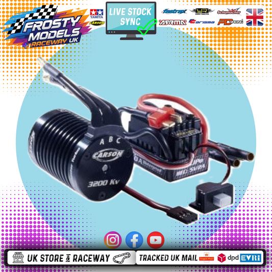 Carson - 1/10 RC Brushless System Combo BL Set Dragster Turbo 2.0 2600KV - C906311 (Deans plug)