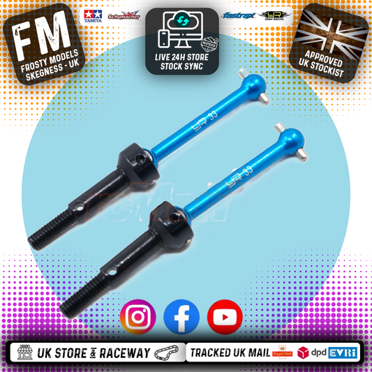 YEAH RACING - Aluminum Universal Swing Shaft 33mm For wide arm kit TAMC-S07 - (MF01X wide arm) TAMC-021BU
