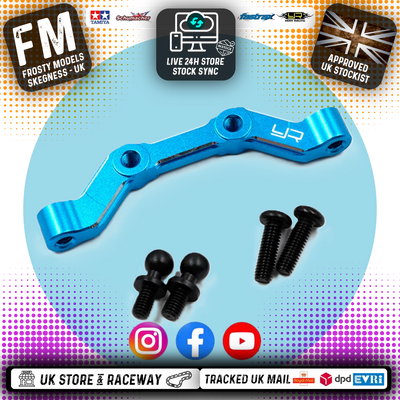 YEAH RACING - Aluminum Tie-Rod Mount For Tamiya MB01 & BT01 - TAMB-002BU