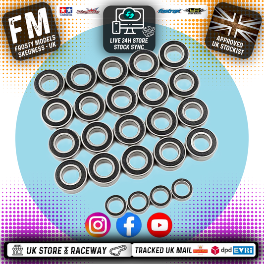 YEAH RACING - Ball Bearings (24pcs) For Tamiya Super Clod Buster - YBS-0029