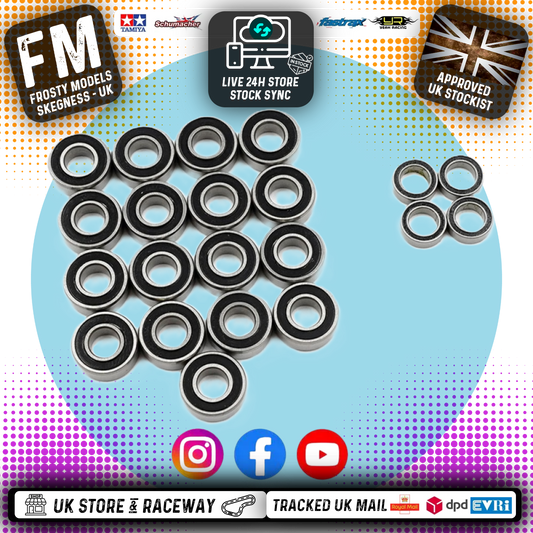 YEAH RACING - Steel Bearings (21pcs) Tamiya Fire Dragon & Thunder Dragon - YBS-0066