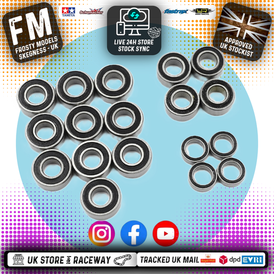 YEAH RACING - Bearings (18pcs) Tamiya Tamiya DT04 NXGEN FIGHTER - YBS-0075