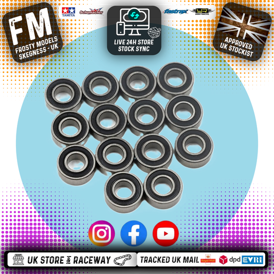 Yeah Racing - Steel Bearings (14pcs) Tamiya DT02 ASTUTE / RACING FIGHTER DT03 - YBS-0047