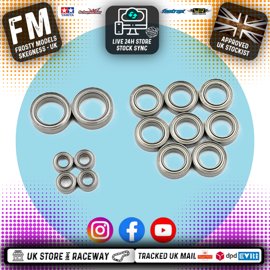 Yeah Racing - Steel Bearing Set (14pcs) For Tamiya Dancing Rider T3-01 - YBS-0063