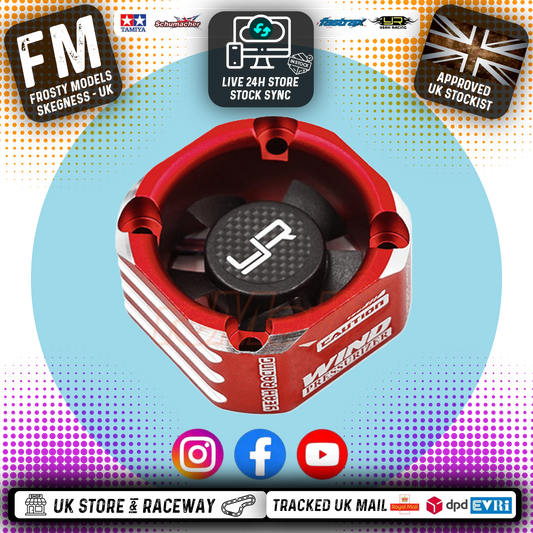 Yeah Racing - RC ALLOY 8.4V MAX Case 30mm Booster Cooling Fan RED - YA-0576RD
